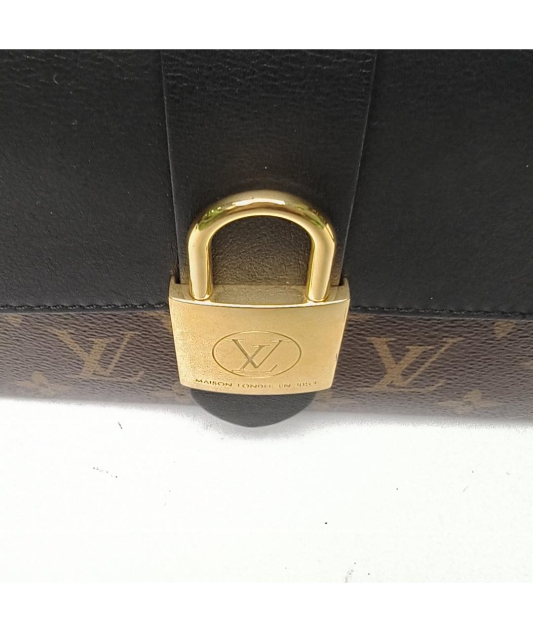 LOUIS VUITTON Черная сумка с короткими ручками, фото 7