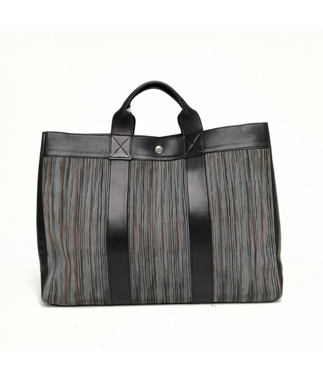 HERMES Черная сумка тоут, фото 4