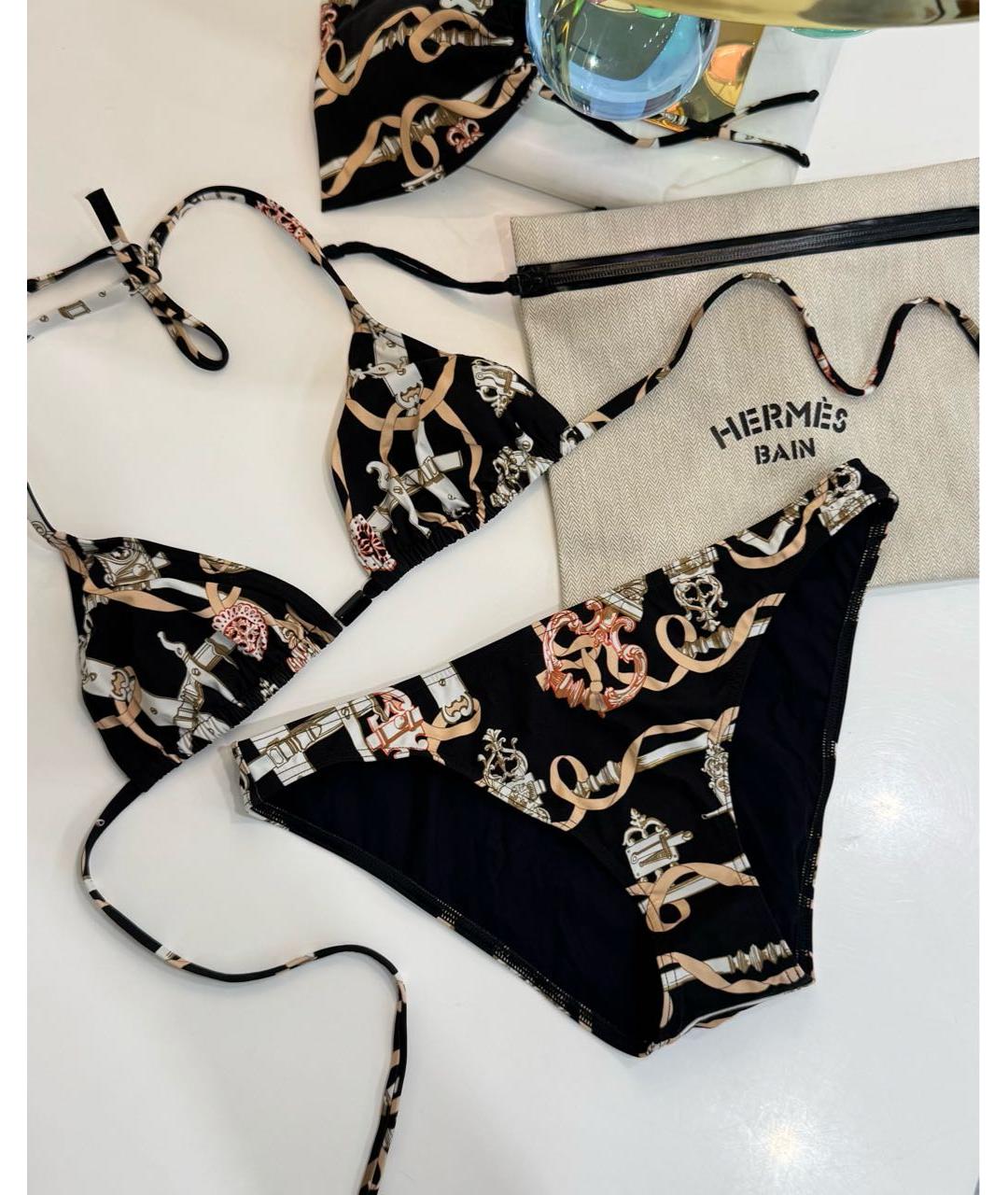 HERMES Черный купальник, фото 7