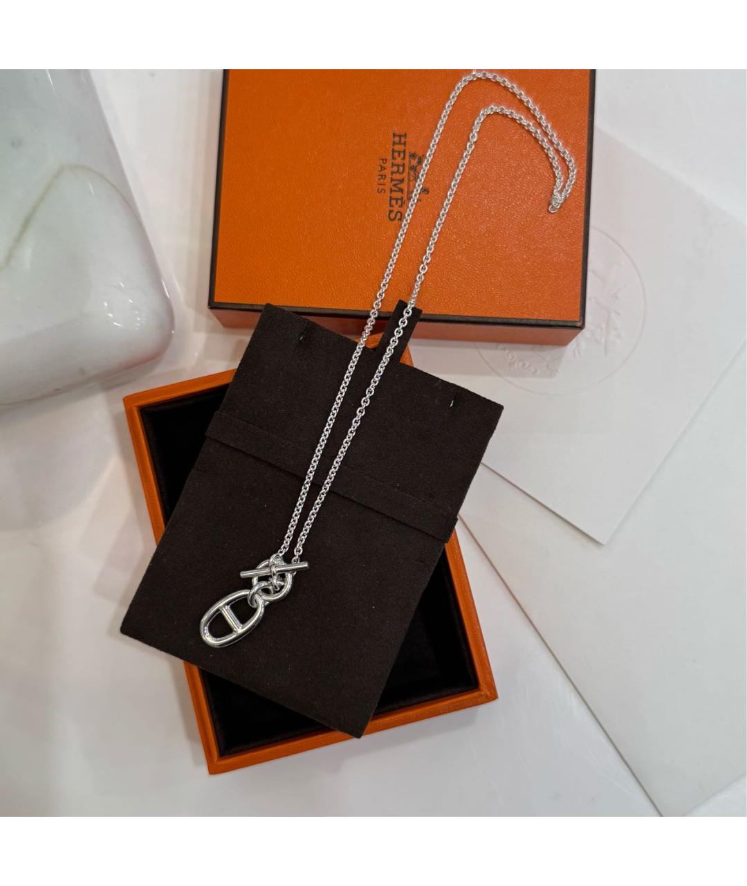 HERMES Серебряная серебряная подвеска, фото 5