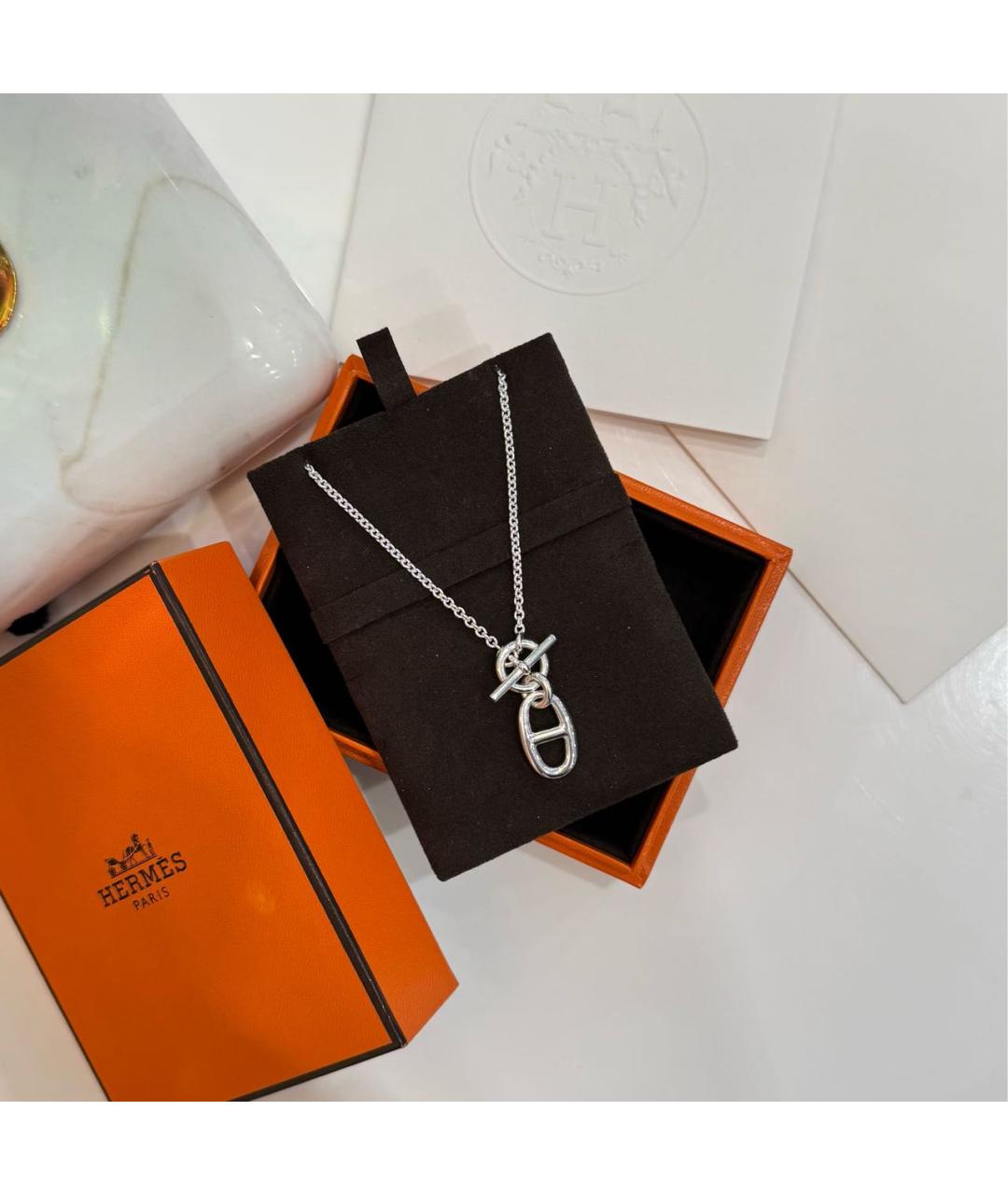 HERMES Серебряная серебряная подвеска, фото 3