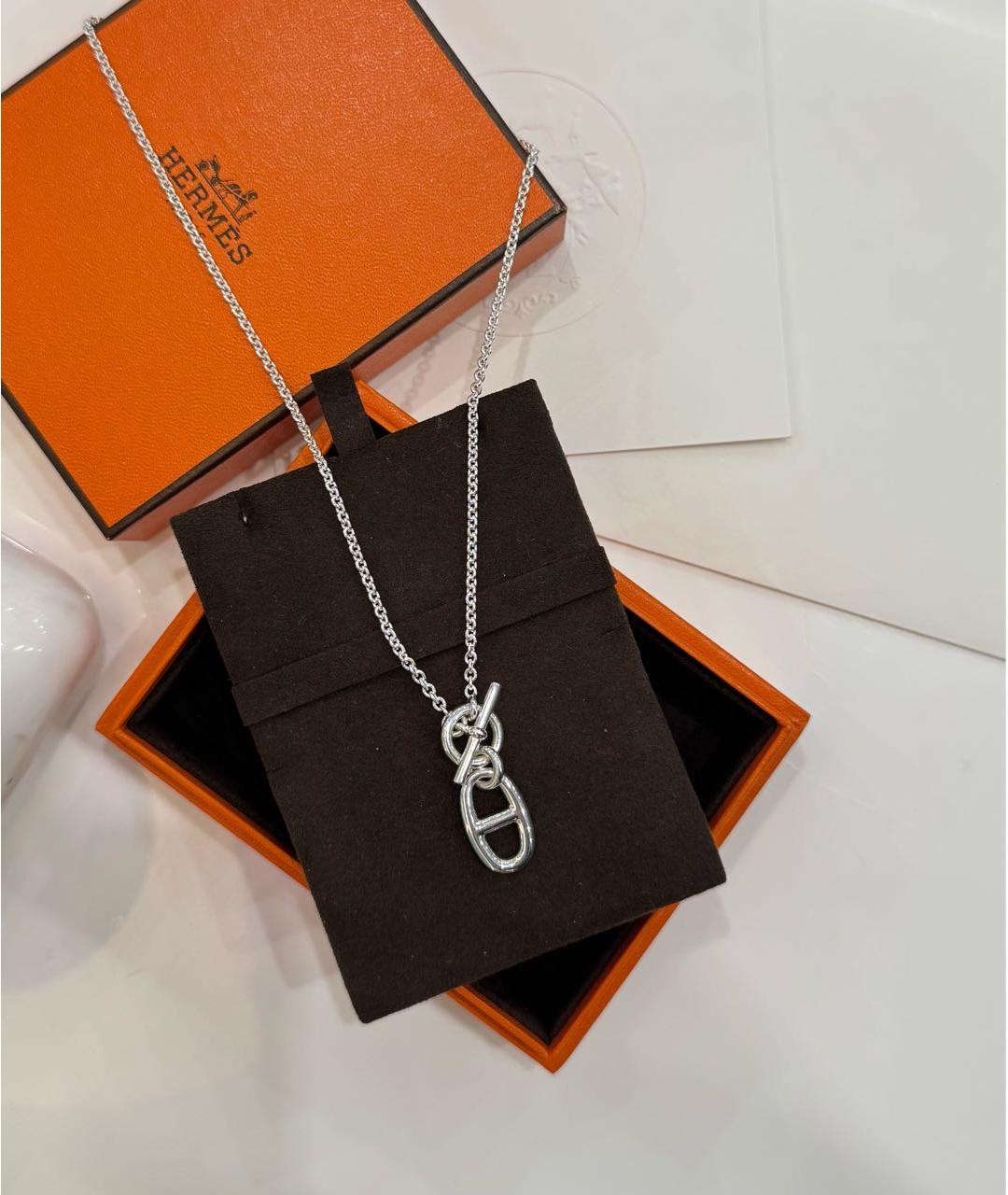 HERMES Серебряная серебряная подвеска, фото 2