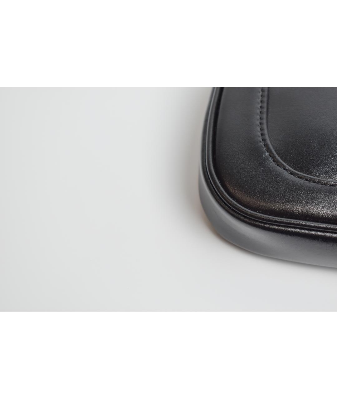 GUCCI Черная кожаная сумка с короткими ручками, фото 9