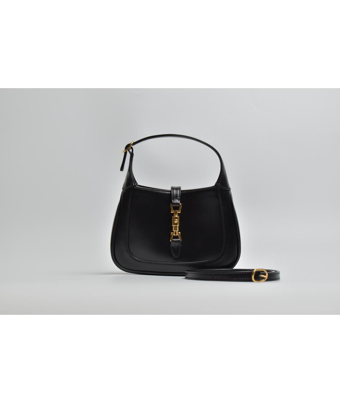 GUCCI Черная кожаная сумка с короткими ручками, фото 10