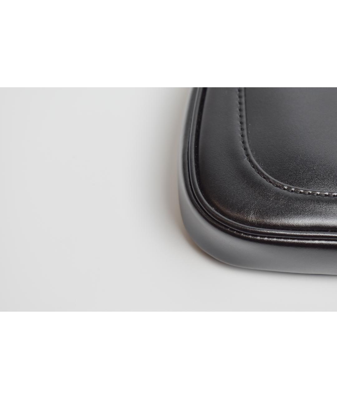 GUCCI Черная кожаная сумка с короткими ручками, фото 6