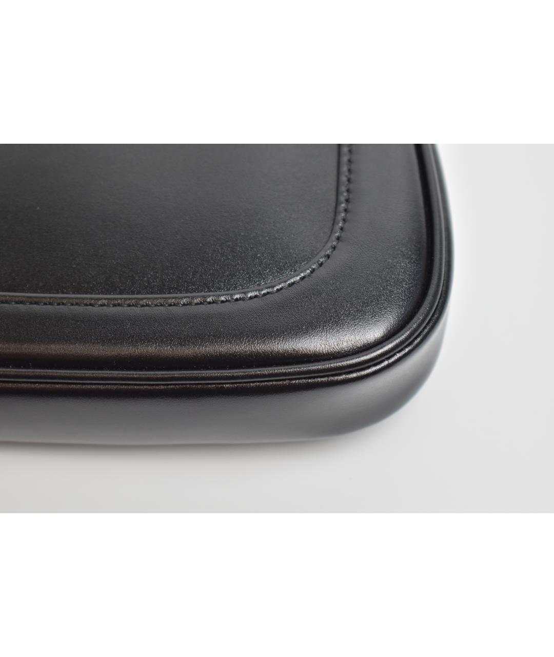 GUCCI Черная кожаная сумка с короткими ручками, фото 8