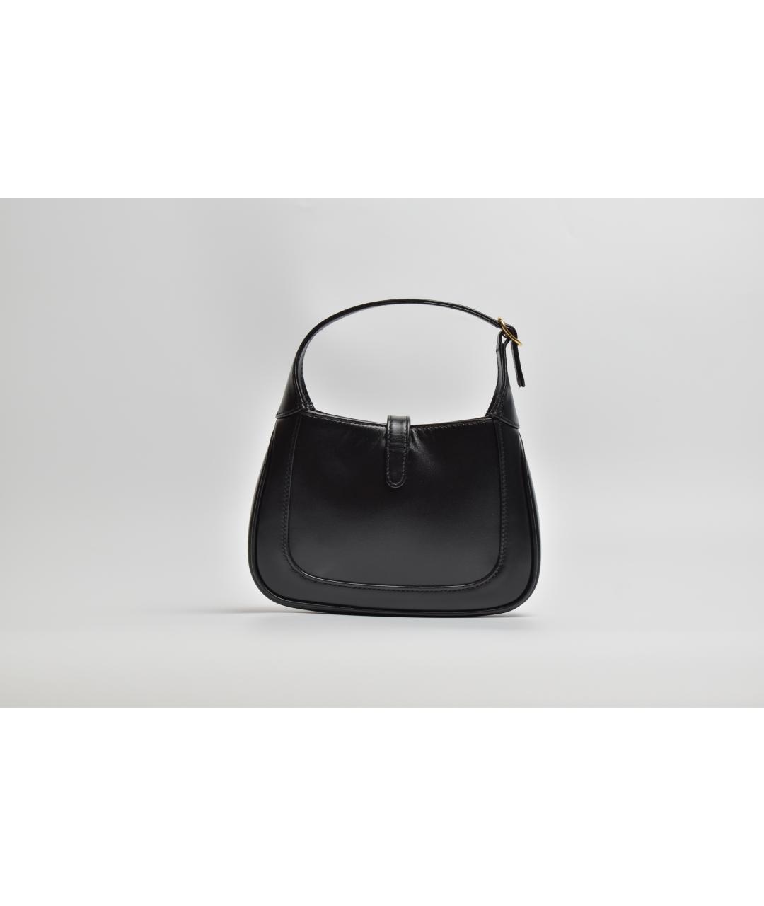 GUCCI Черная кожаная сумка с короткими ручками, фото 3