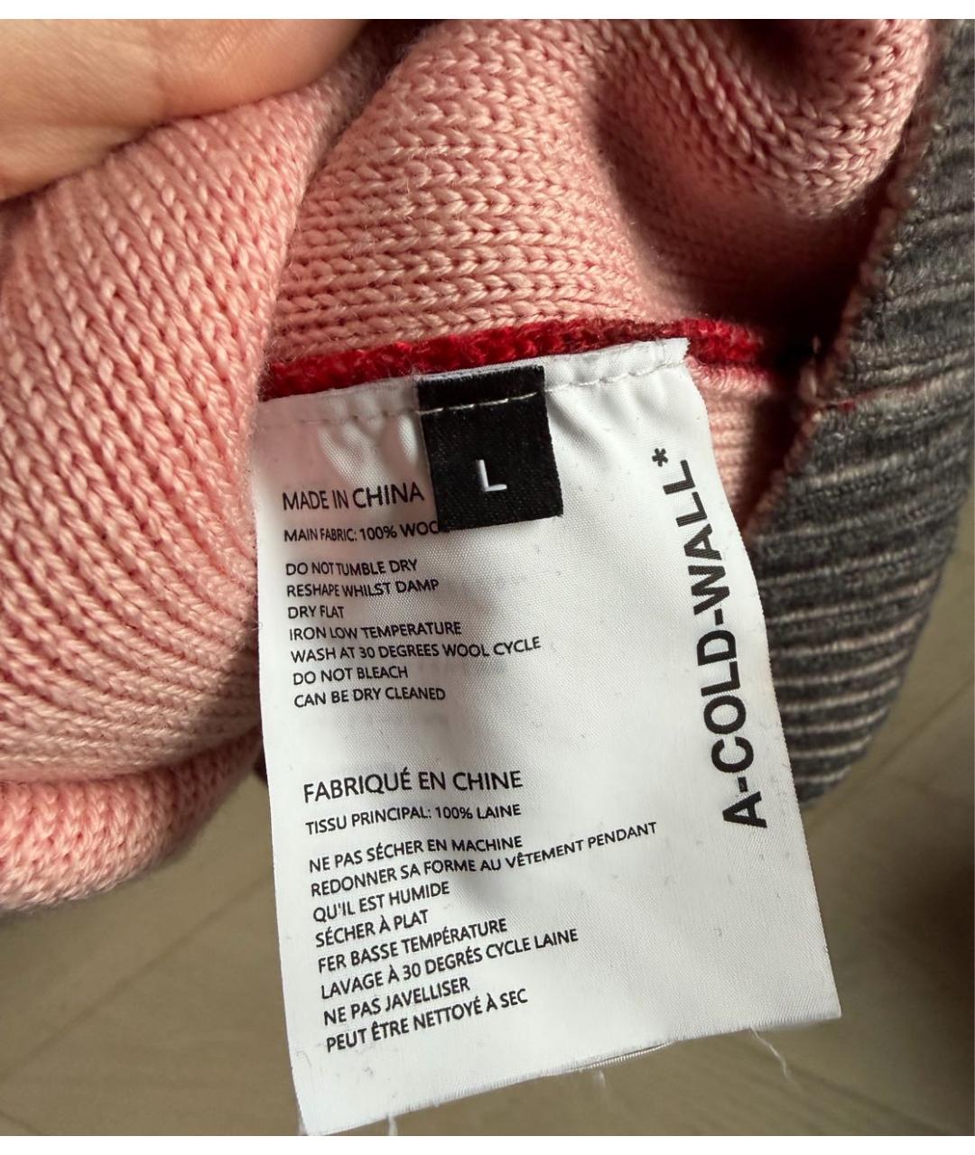 A-COLD-WALL* Красный шерстяной джемпер / свитер, фото 7