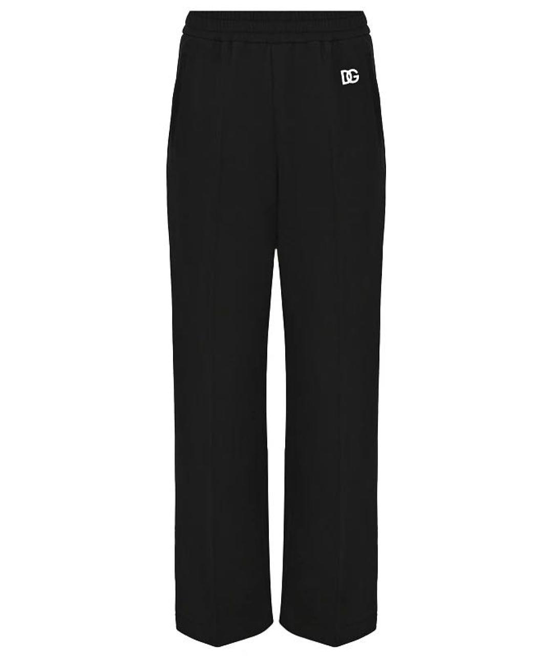 DOLCE&GABBANA Черные хлопковые спортивные брюки и шорты, фото 1