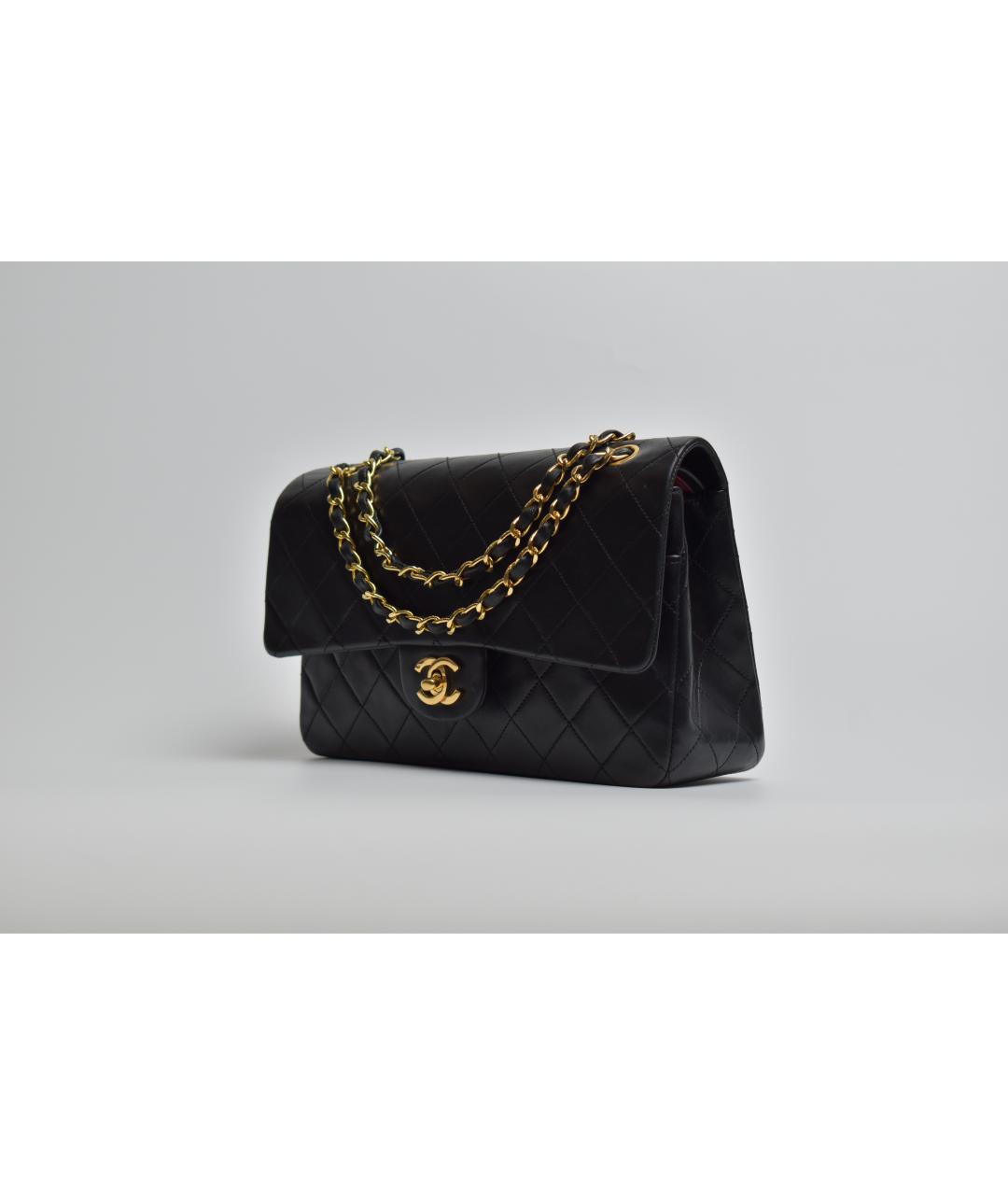 CHANEL Черная кожаная сумка через плечо, фото 2