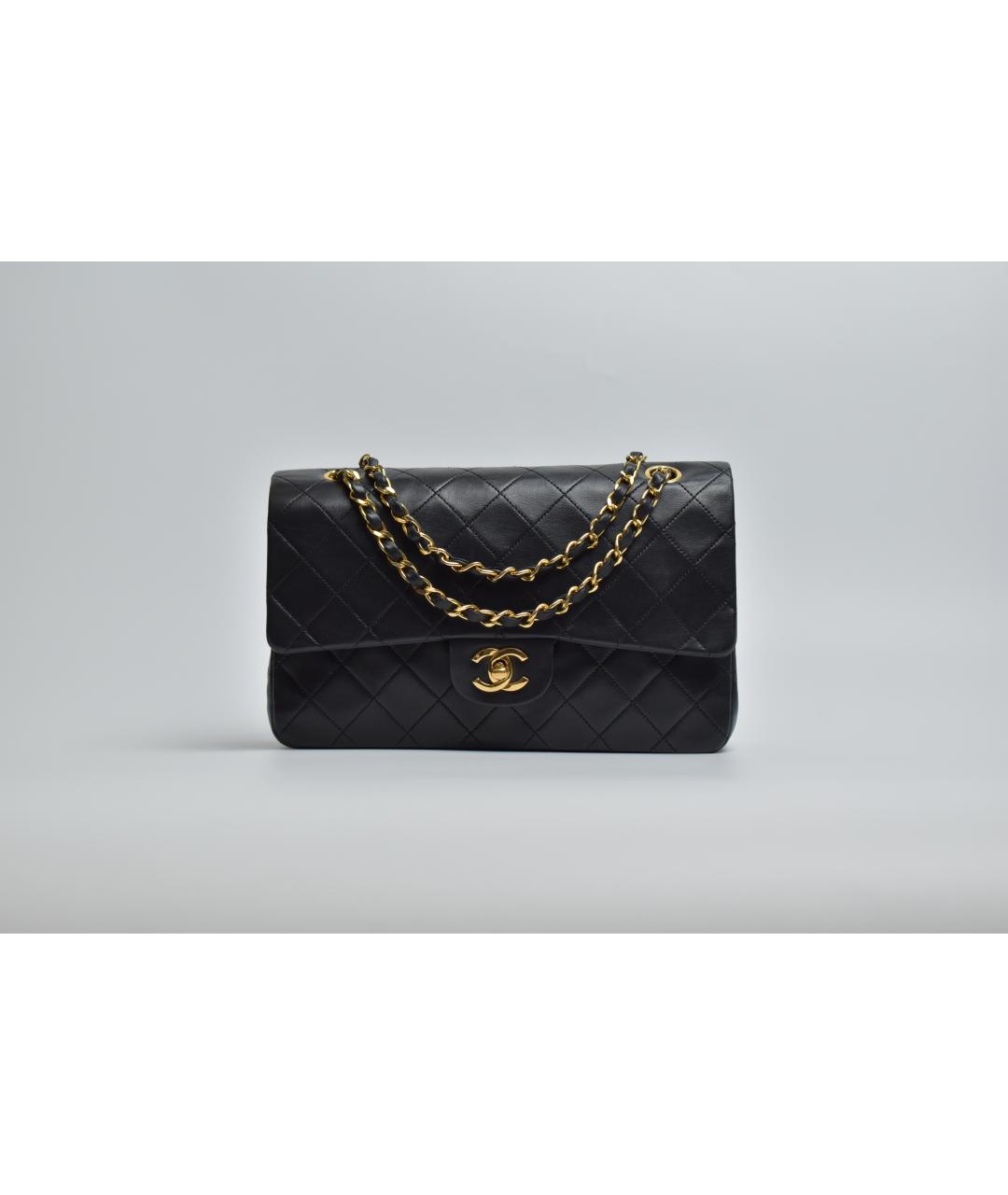 CHANEL Черная кожаная сумка через плечо, фото 10