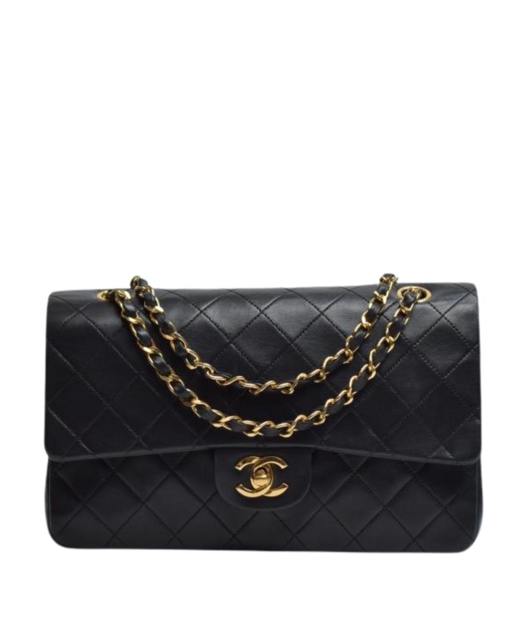 CHANEL Черная кожаная сумка через плечо, фото 1