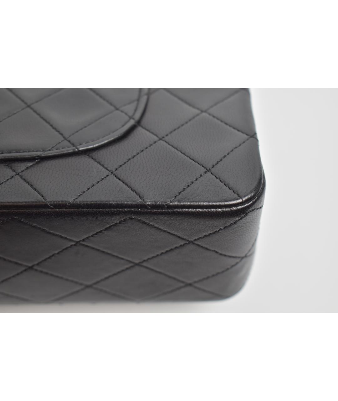 CHANEL Черная кожаная сумка через плечо, фото 8