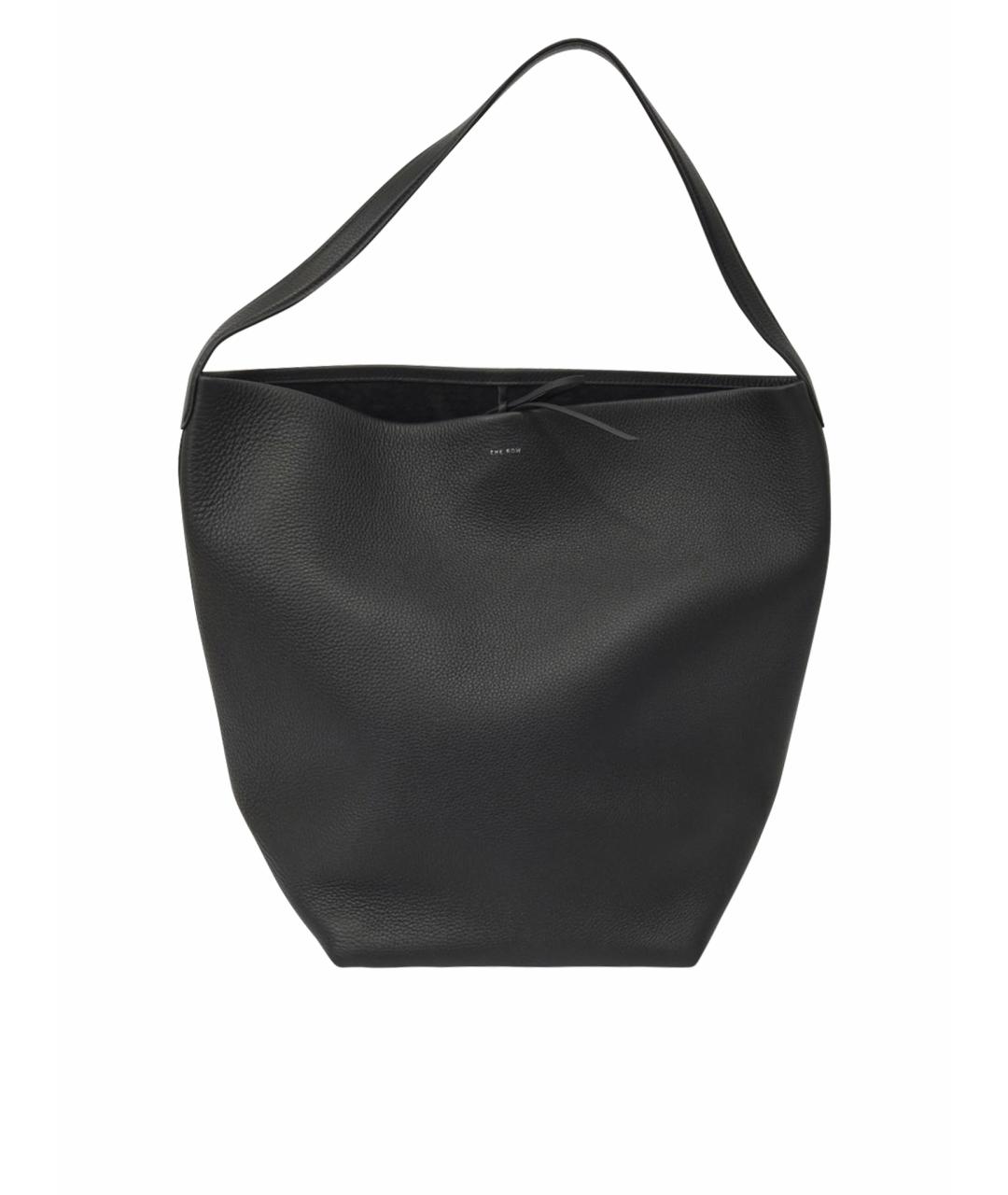 THE ROW Черная кожаная сумка тоут, фото 1