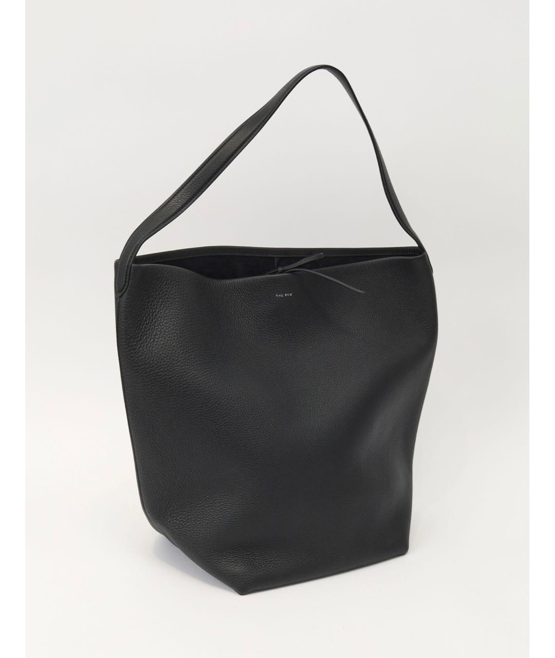 THE ROW Черная кожаная сумка тоут, фото 2