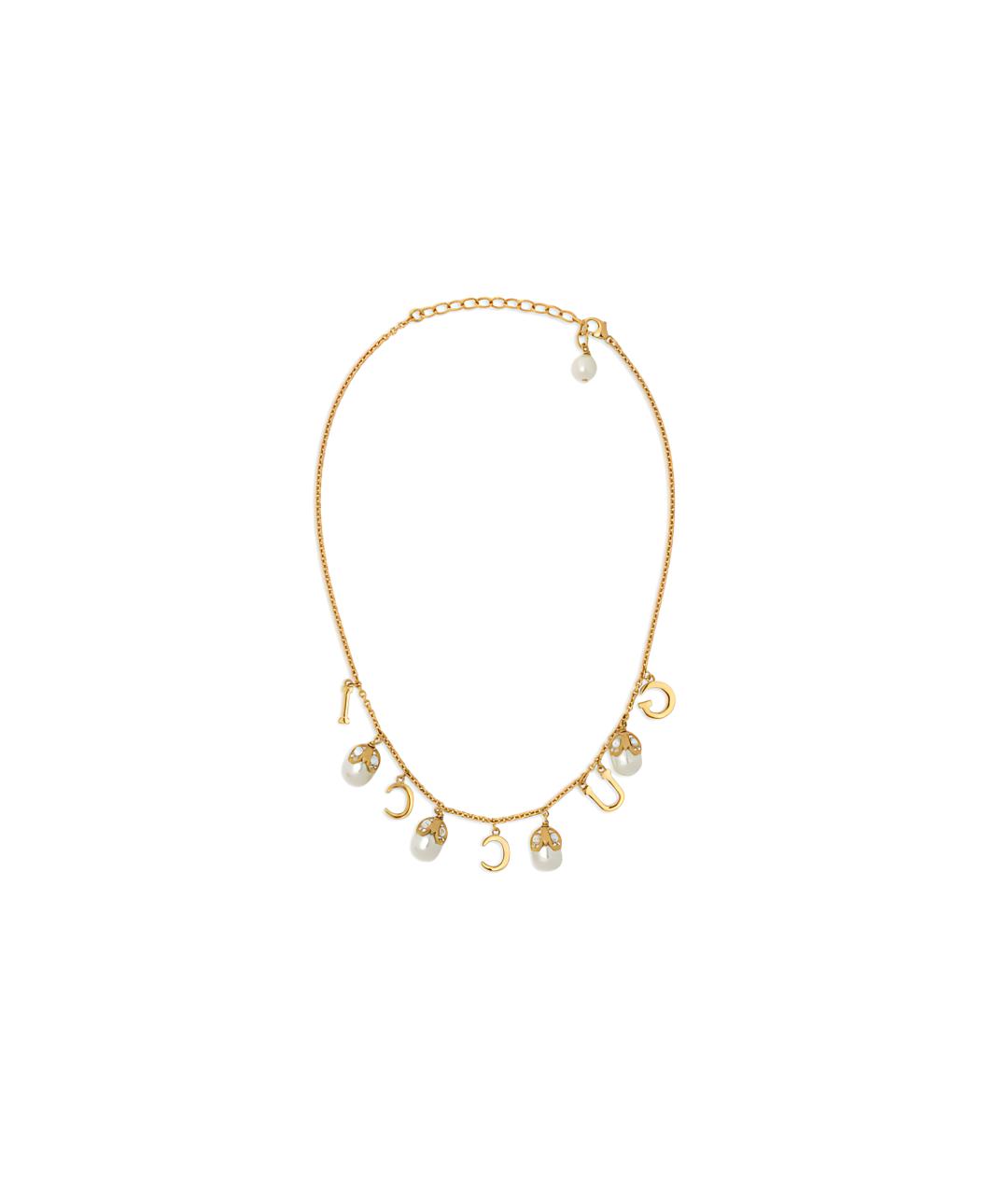 GUCCI Золотое металлическое колье, фото 3