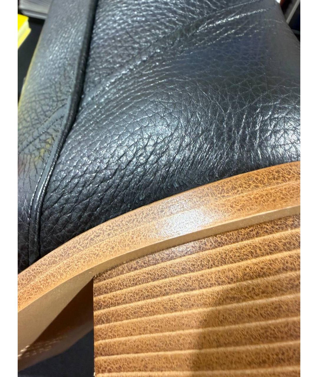 GABRIELA HEARST Черные кожаные полусапоги, фото 6