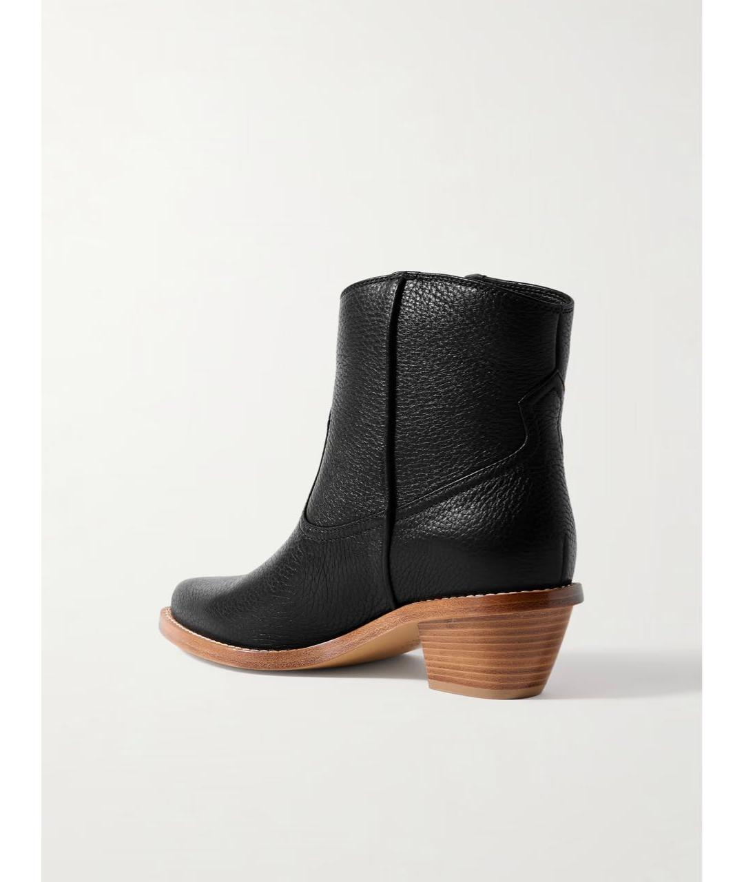 GABRIELA HEARST Черные кожаные полусапоги, фото 5