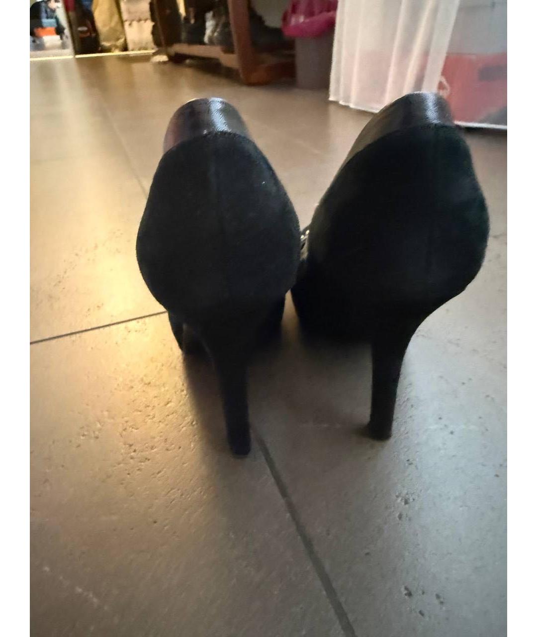 DOLCE&GABBANA Черные замшевые туфли, фото 4