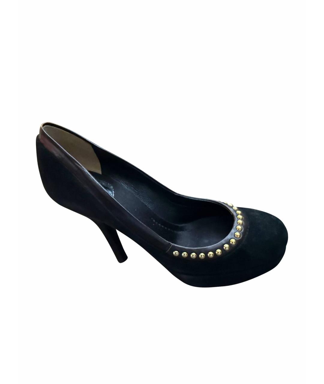 DOLCE&GABBANA Черные замшевые туфли, фото 1