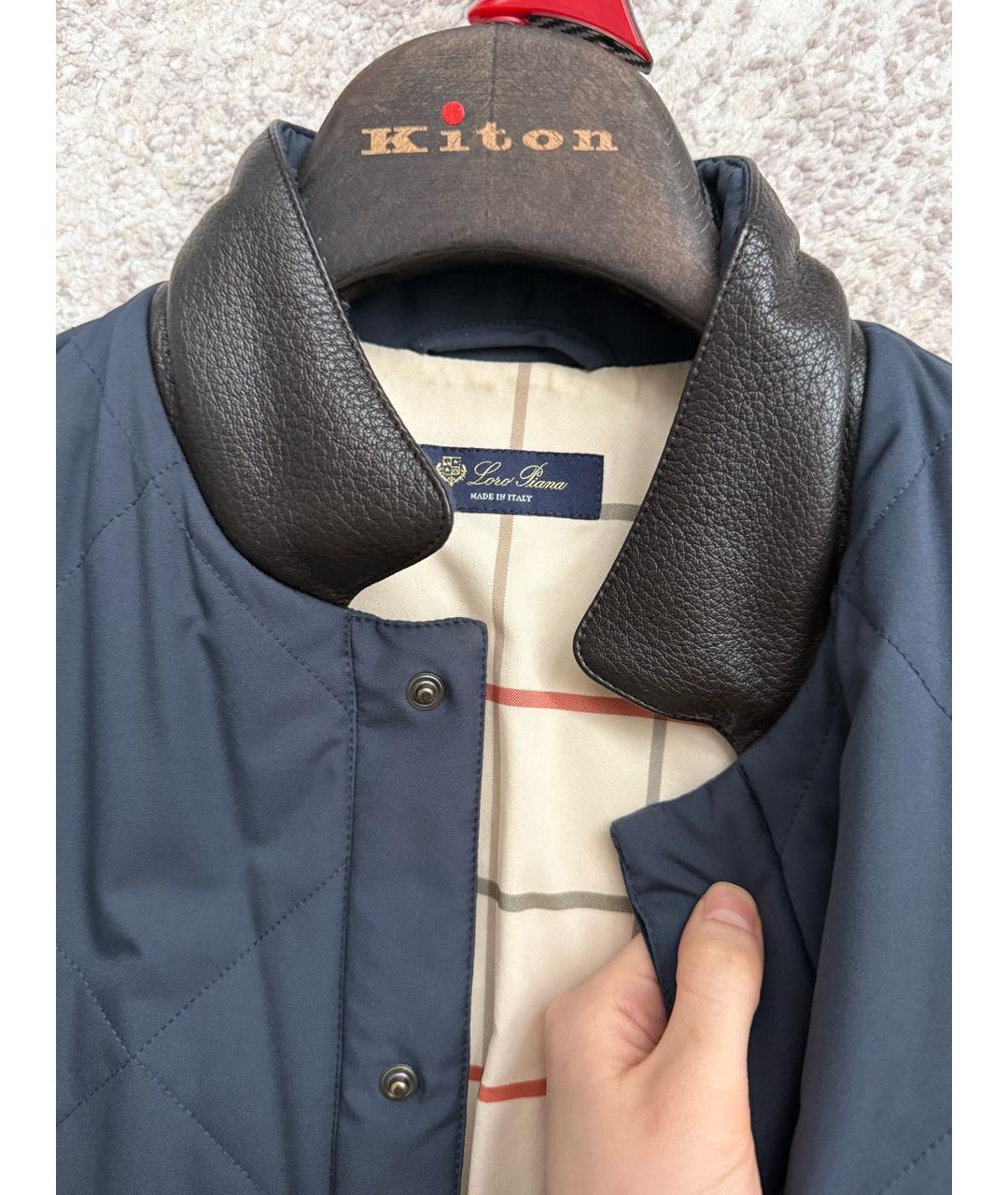 LORO PIANA Синий полиамидовый жилет, фото 2