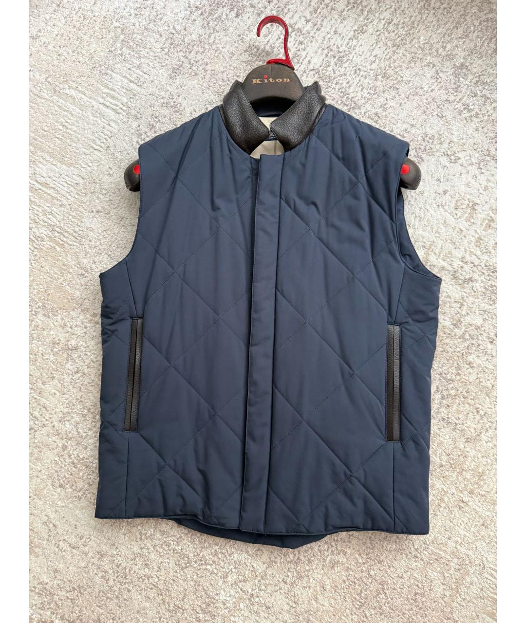 LORO PIANA Синий полиамидовый жилет, фото 5