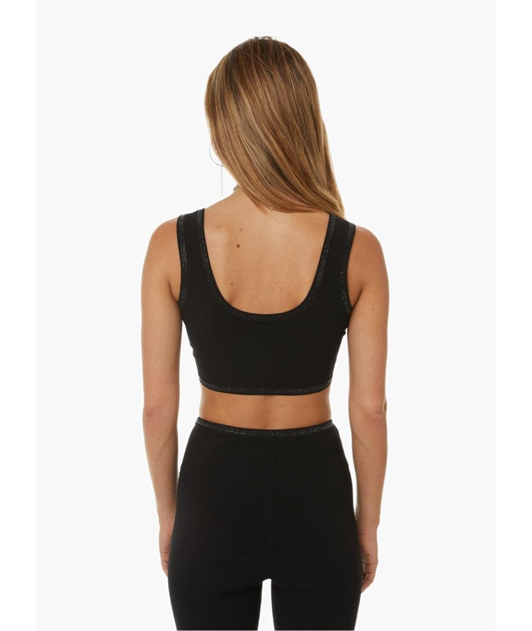 ALEXANDER WANG Черная полиэстеровая майка, фото 7