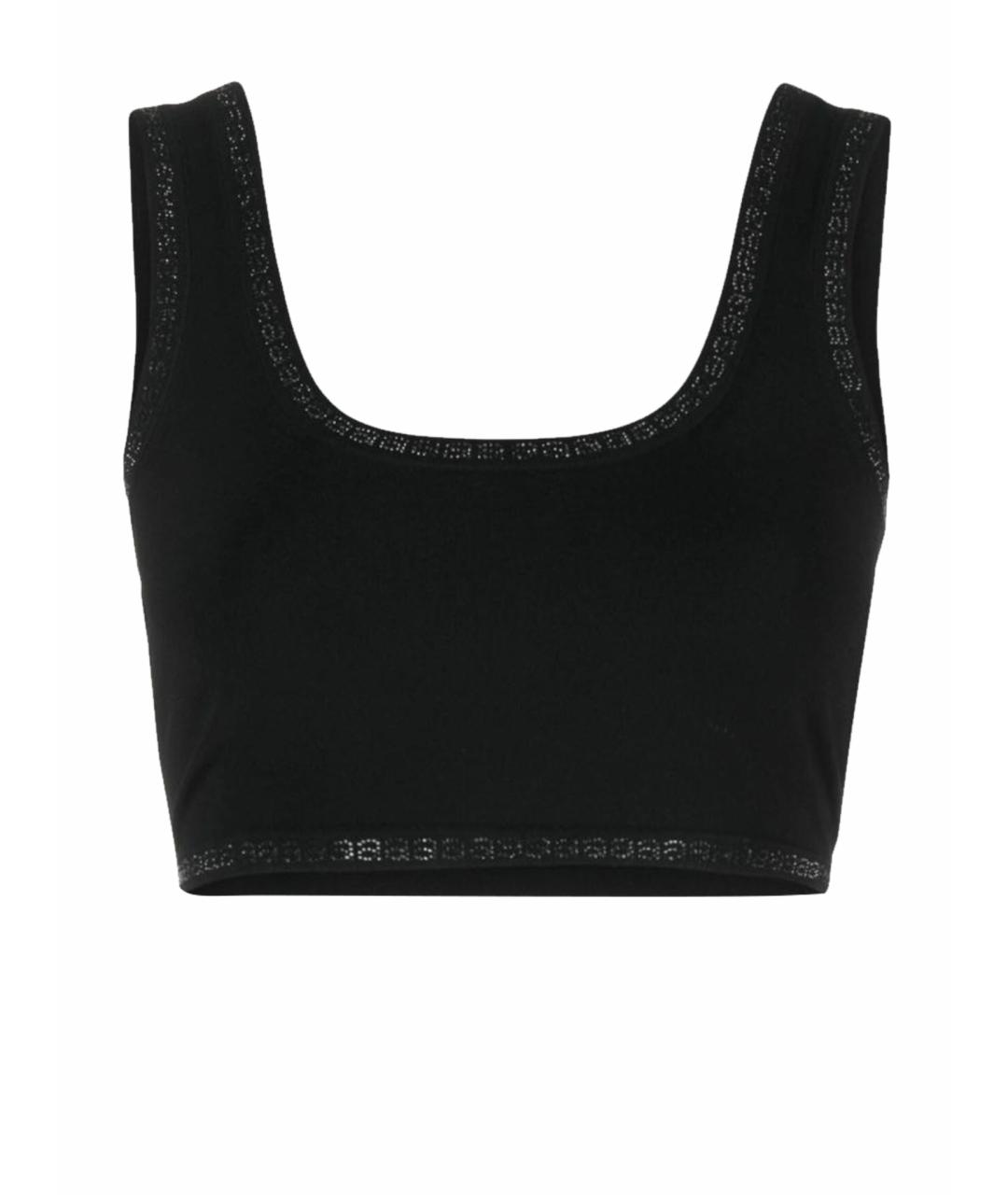 ALEXANDER WANG Черная полиэстеровая майка, фото 1