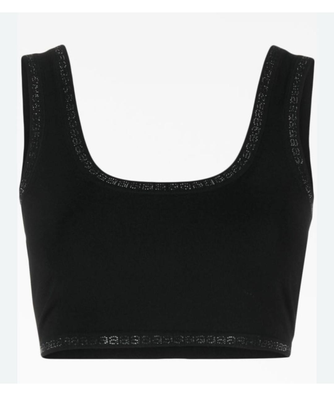 ALEXANDER WANG Черная полиэстеровая майка, фото 8