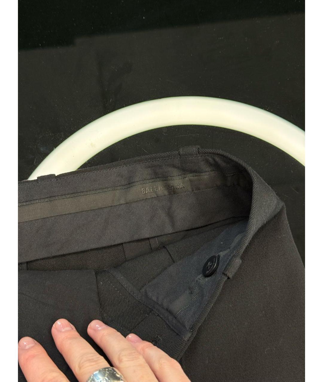 BALENCIAGA Черная хлопковая юбка мини, фото 4