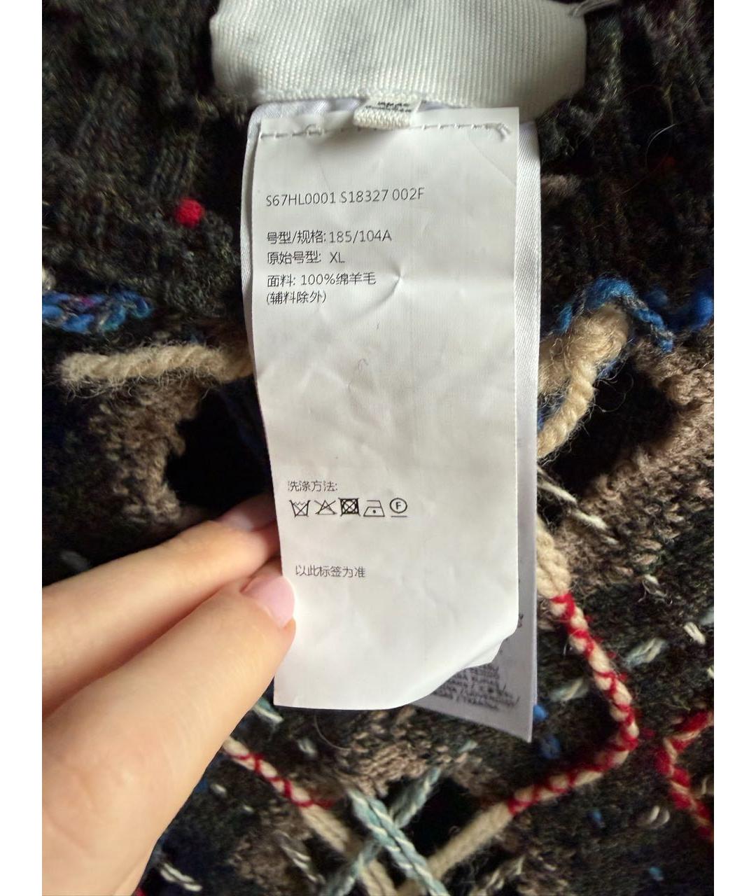 MM6 MAISON MARGIELA Серый шерстяной кардиган, фото 7