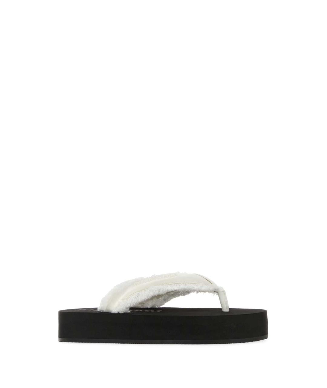 BALENCIAGA Белые шлепанцы, фото 2