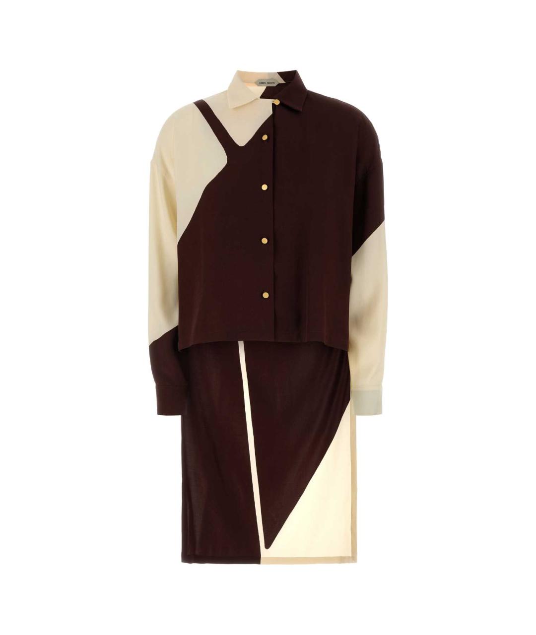 ALBERTA FERRETTI Мульти вискозная рубашка, фото 1