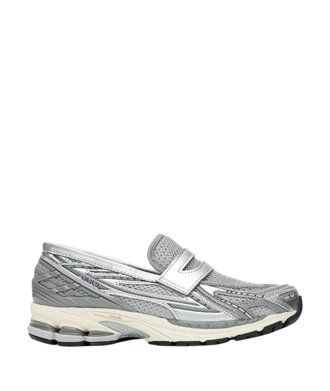 NEW BALANCE Серебряные текстильные лоферы, фото 1