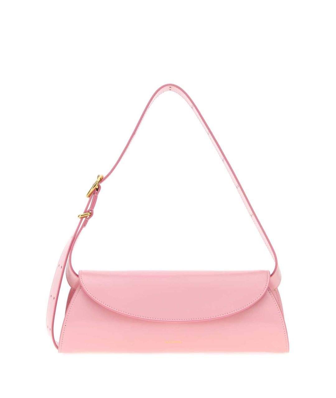 JIL SANDER Розовая кожаная сумка через плечо, фото 1