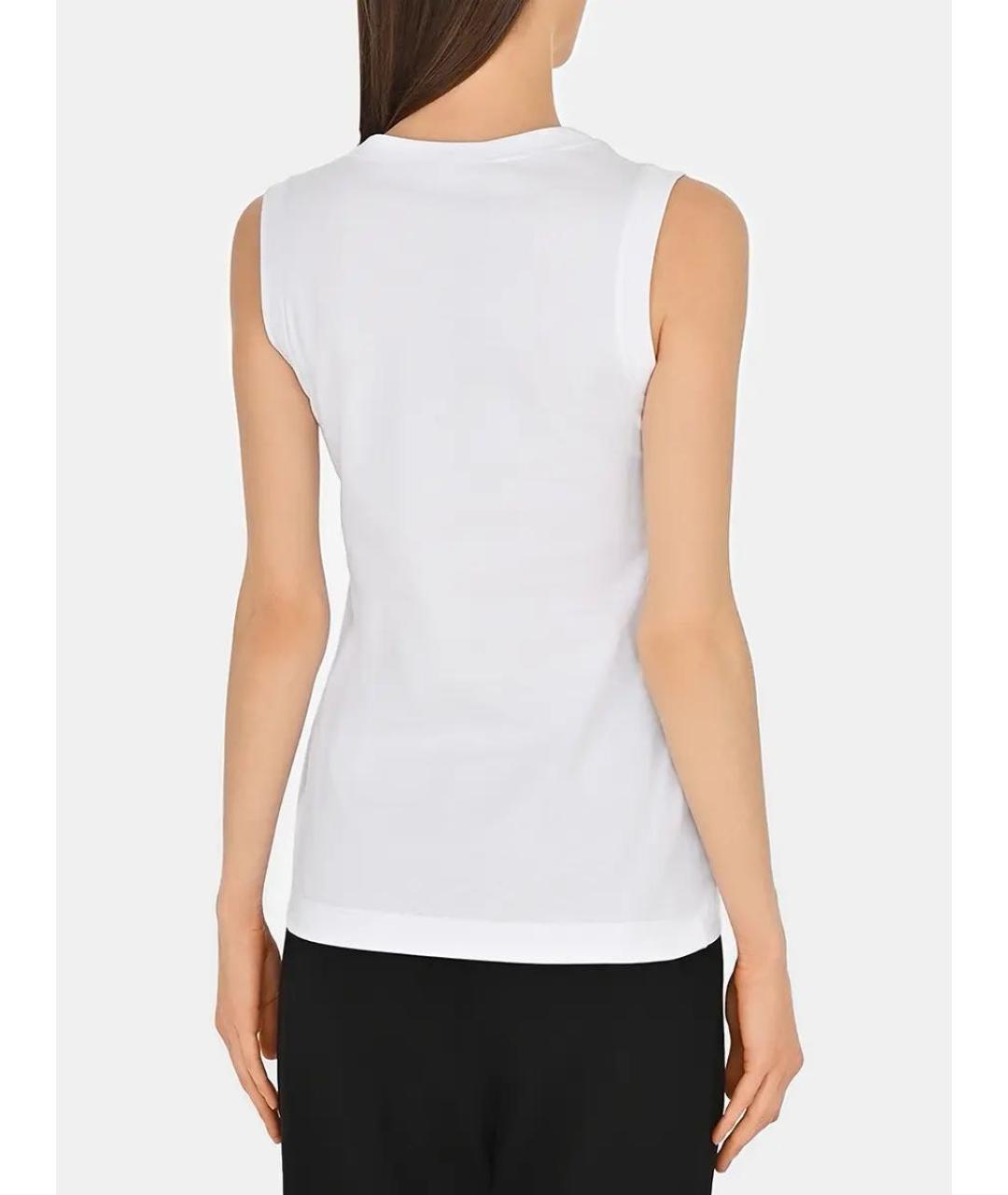 DOLCE&GABBANA Белая хлопковая майка, фото 3