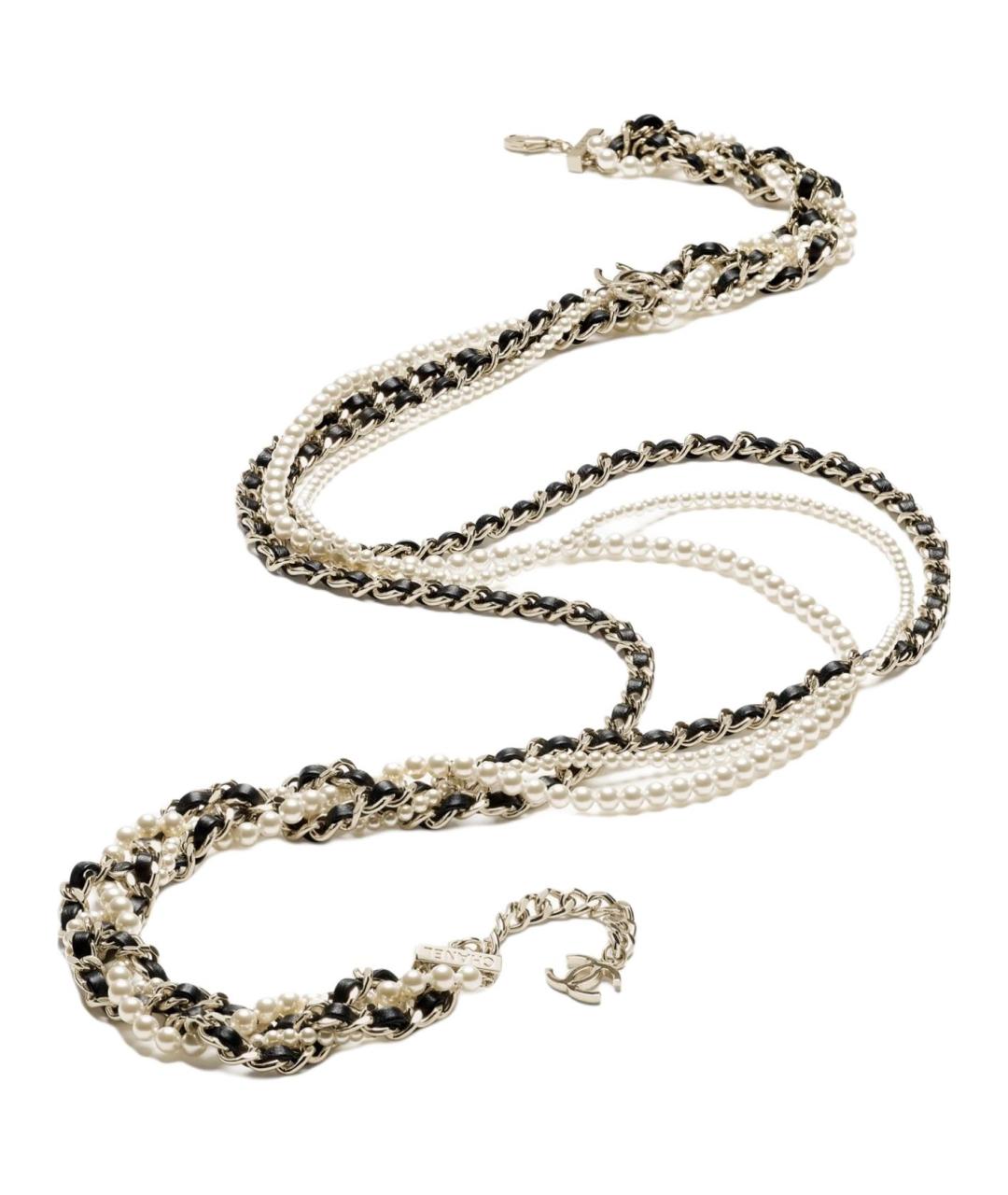 CHANEL Золотое металлическое колье, фото 2