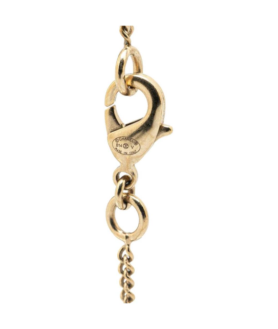 CHANEL Золотая металлическая подвеска, фото 2