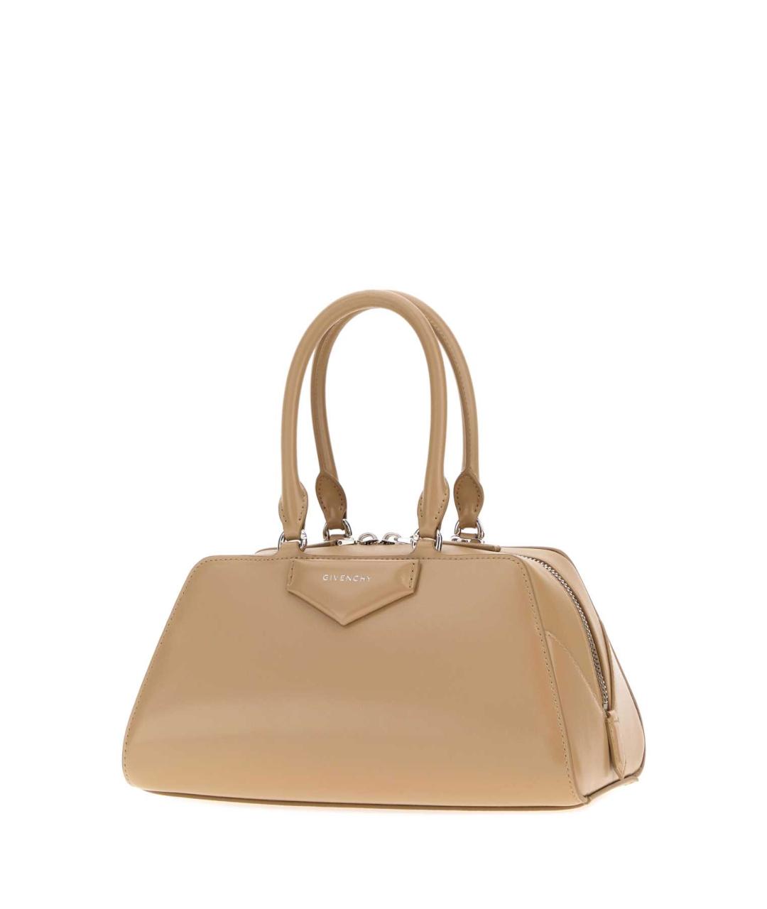 GIVENCHY Бежевая кожаная сумка тоут, фото 2