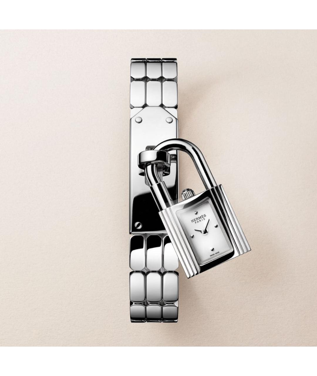 HERMES Серебряные стальные часы, фото 6