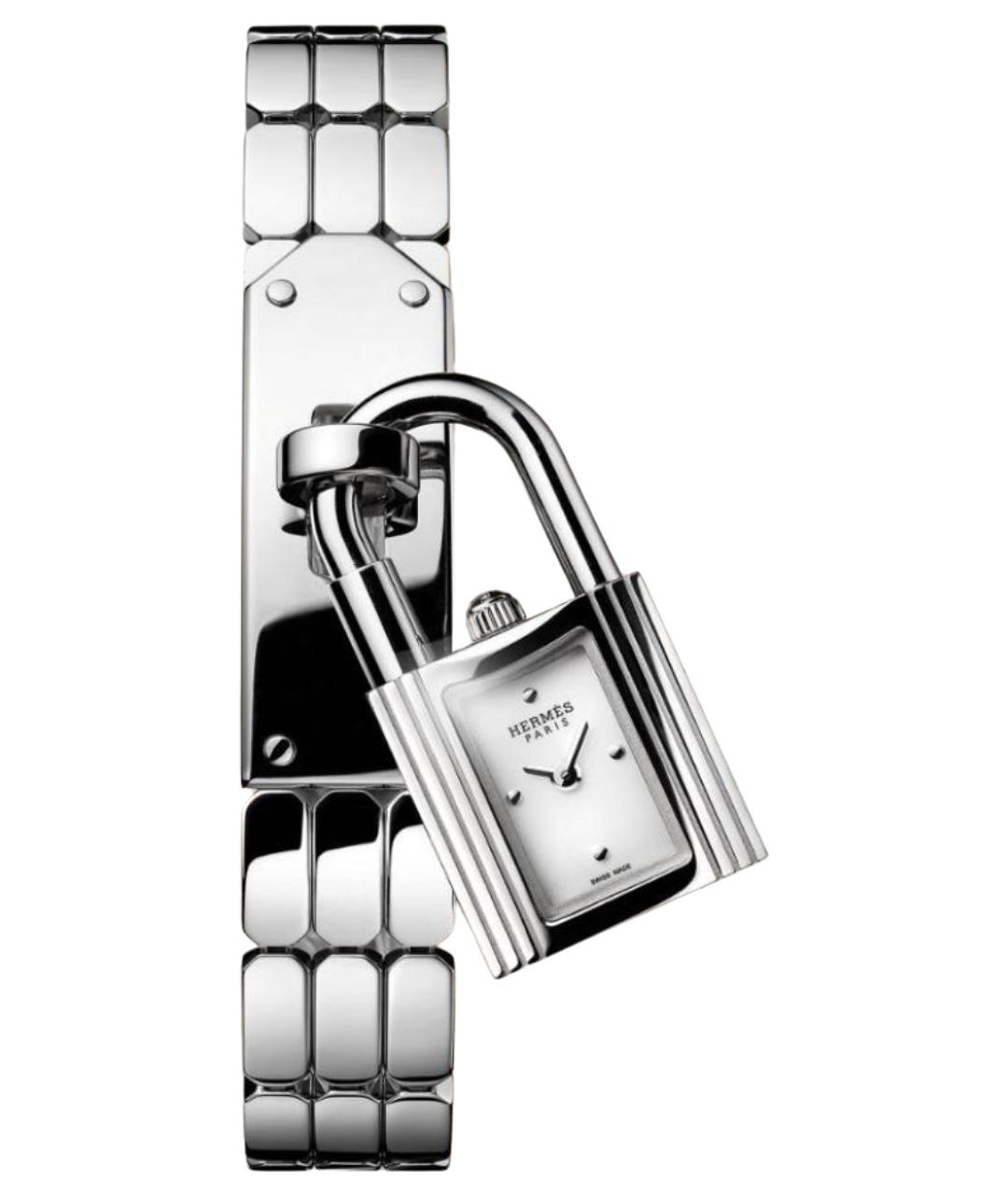 HERMES Серебряные стальные часы, фото 1