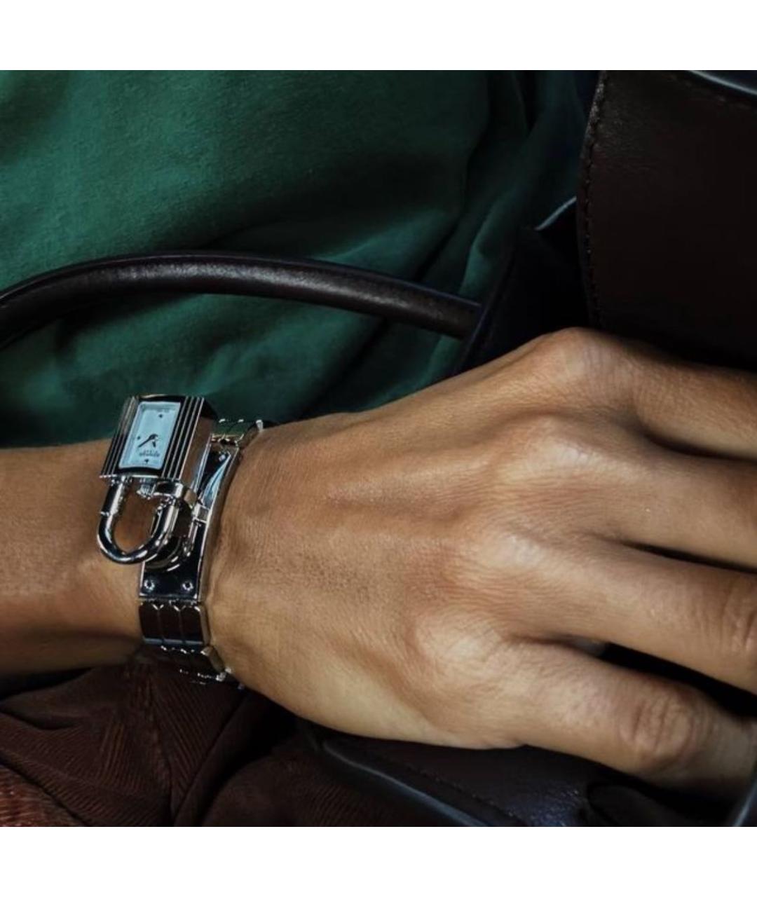 HERMES Серебряные стальные часы, фото 3