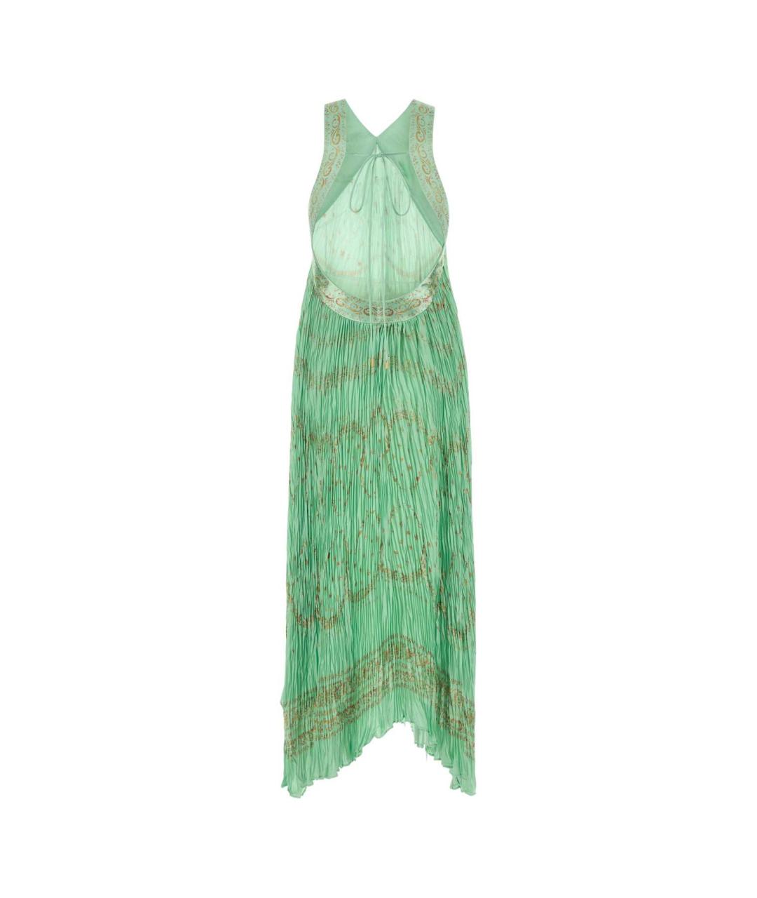 ALBERTA FERRETTI Зеленые полиэстеровое коктейльное платье, фото 2