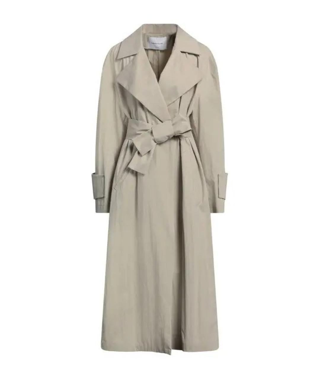 FABIANA FILIPPI Бежевый хлопковый тренч/плащ, фото 6
