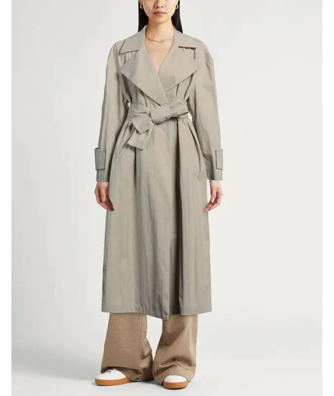 FABIANA FILIPPI Бежевый хлопковый тренч/плащ, фото 2