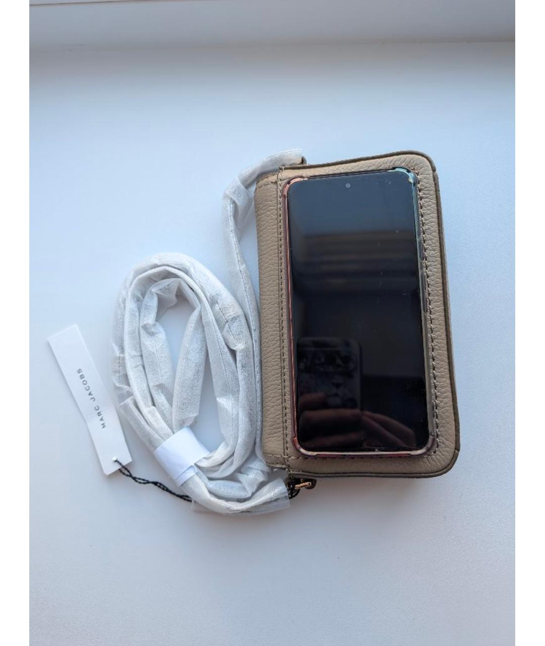 MARC JACOBS Бежевая кожаная сумка через плечо, фото 4