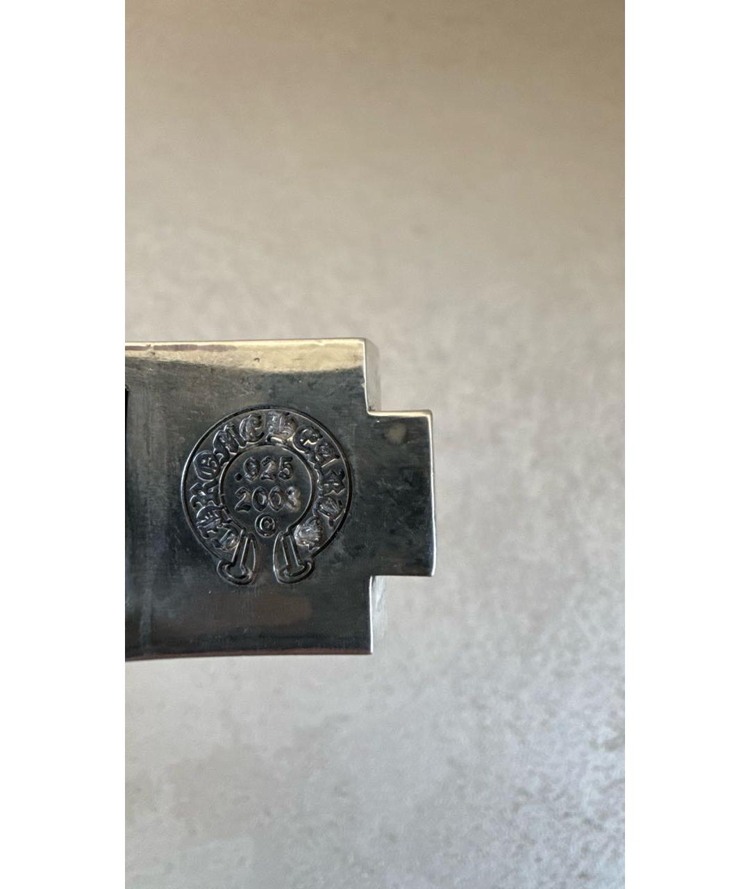 CHROME HEARTS Черный серебряный браслет, фото 5