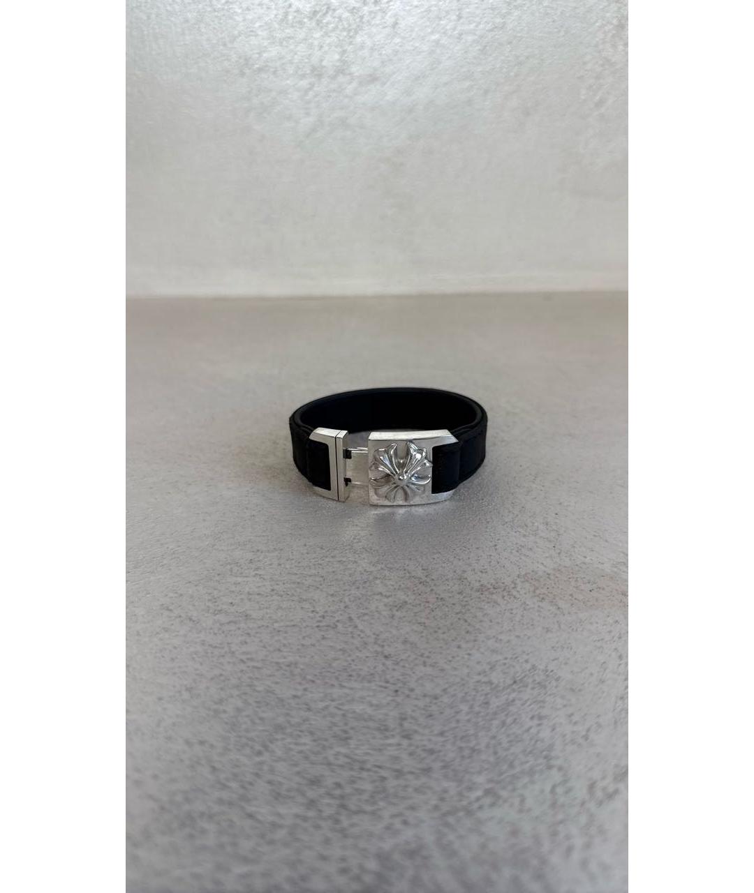 CHROME HEARTS Черный серебряный браслет, фото 6