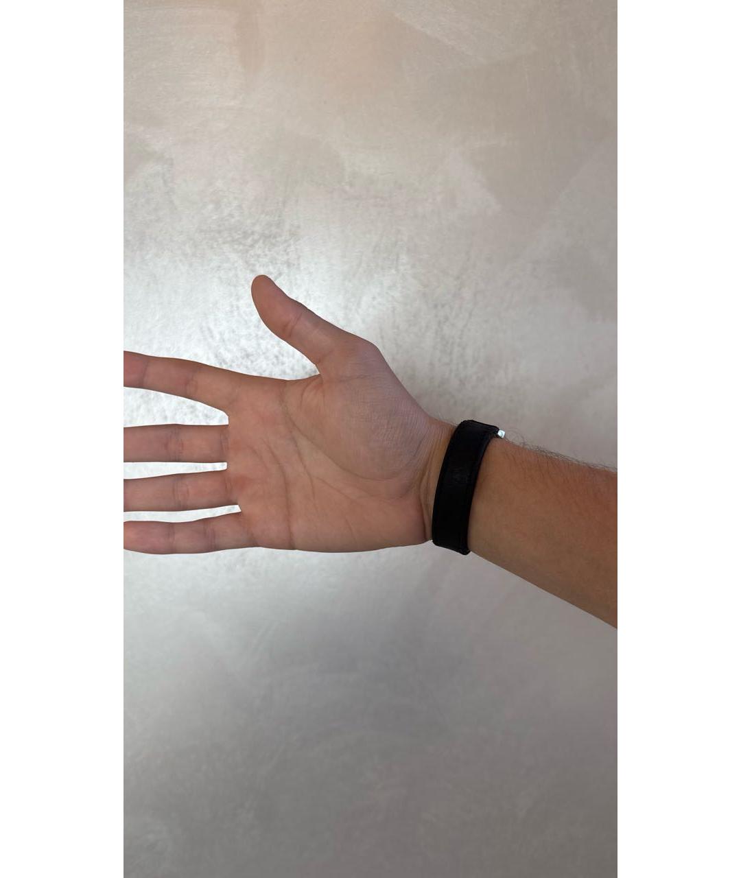 CHROME HEARTS Черный серебряный браслет, фото 3