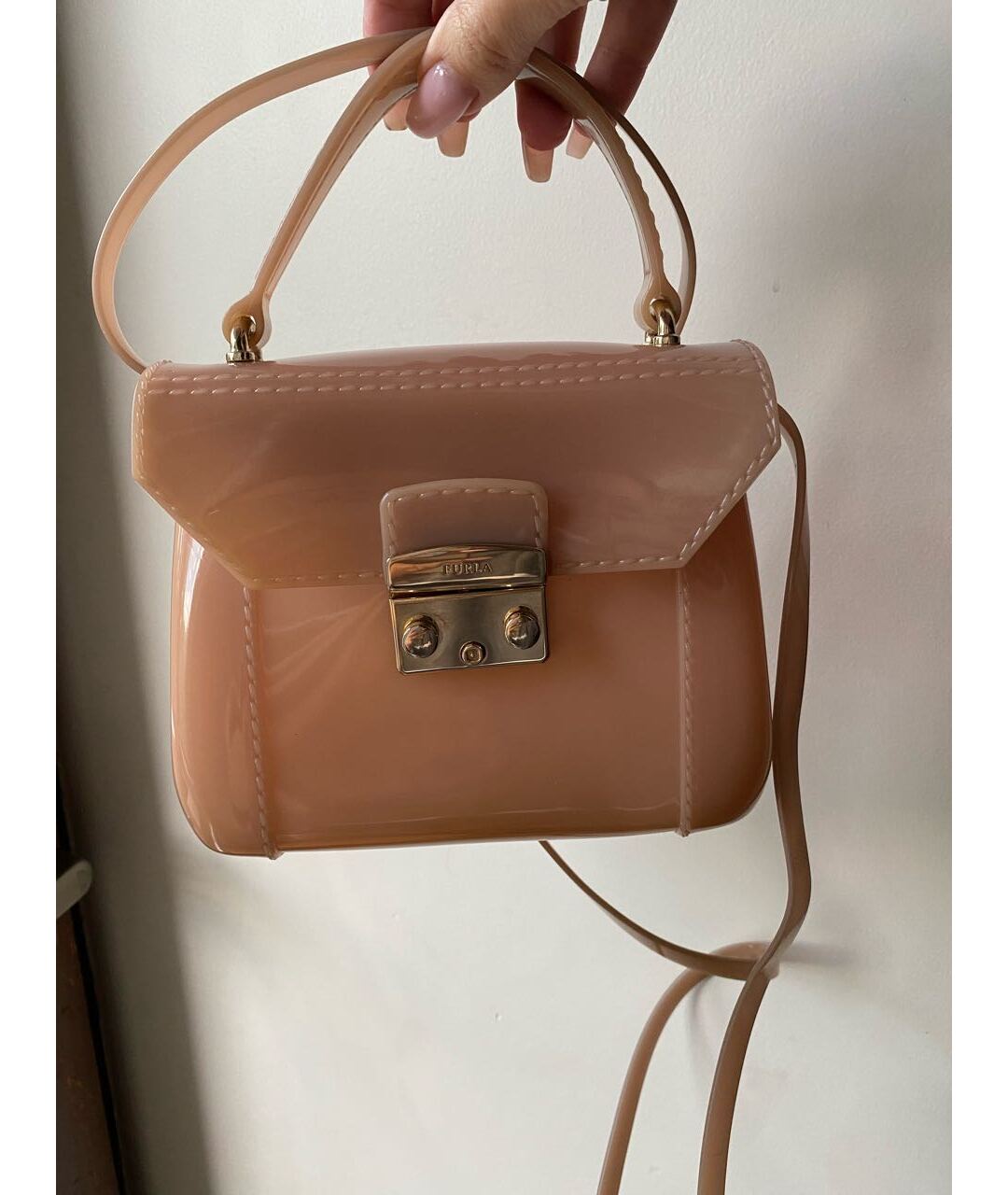 FURLA Бежевая сумка тоут, фото 5
